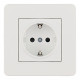 Розетка с заземлением и со шторкой Arte Milano SET16-1 SET16-1-40-1 white