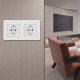 Розетка с заземлением и со шторкой Arte Milano SET16-2 SET16-2-40-1x2 white