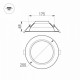 Встраиваемый светильник Arlight CYCLONE-R170-24W Day4000 WH 023216(2)