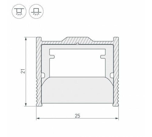 Крепеж Arlight WPH-FLOOR22-2000 ANOD 023291