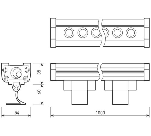 Прожектор светодиодный Arlight Line wallwasher 027282