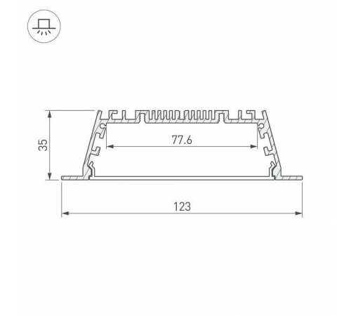 Короб встраиваемый Arlight ARH-POWER 027928