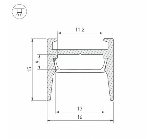 Профиль накладной Arlight MIC 029844