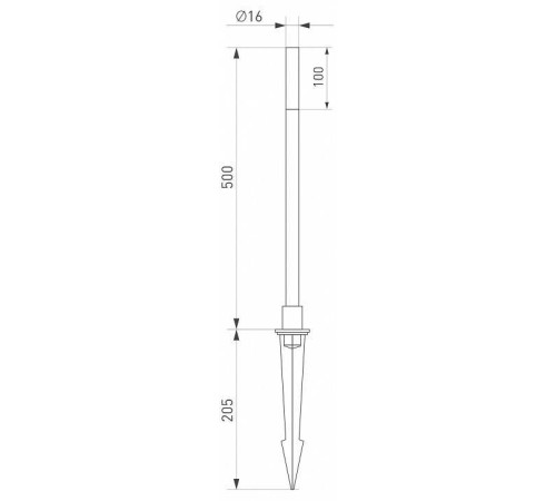Наземный высокий светильник Arlight Canna 034161