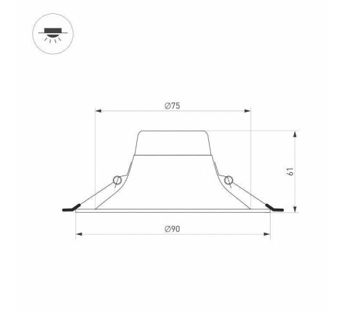 Встраиваемый светильник Arlight BLIZZARD 036579