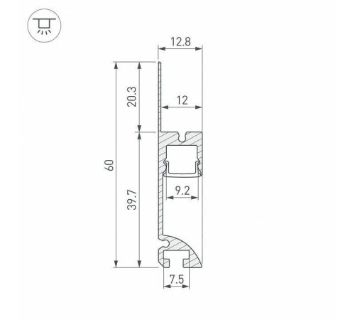 Профиль для плинтусов Arlight ARH-PLINTUS 041213