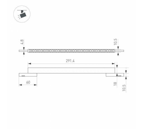 Накладной светильник Arlight MAG-MICROCOSM 043276