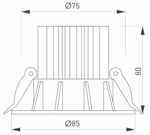 Встраиваемый светильник Arlight ATOLL 044614