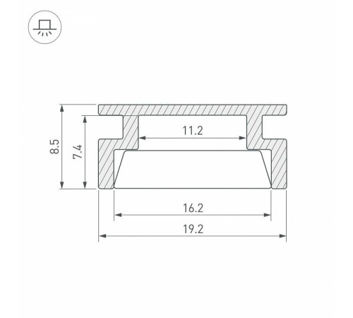 Профиль накладной Arlight HR 044793