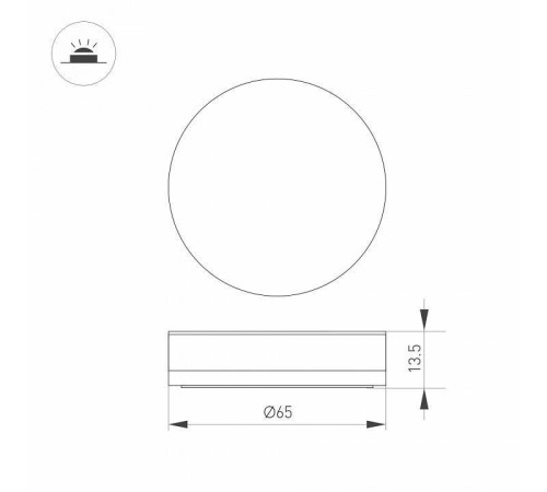 Плафон металлический Arlight ART-DECK 045347