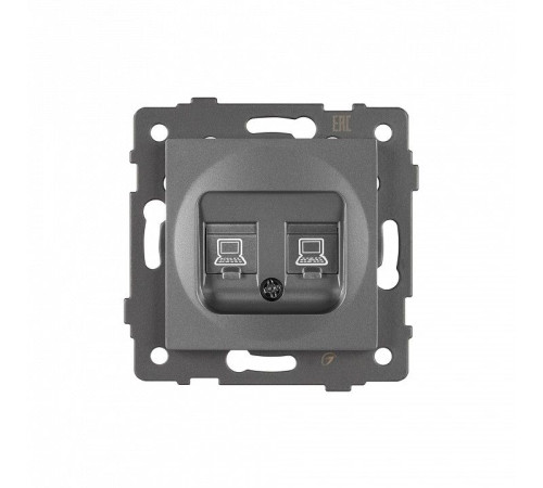 Розетка двойная RJ-12 и Ethernet RJ-45, без рамки Arlight SCT 049851