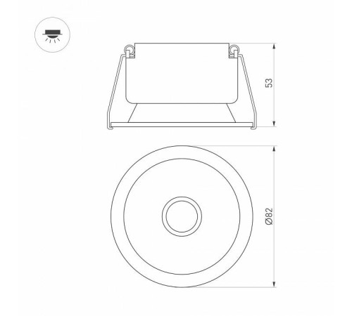 Встраиваемый светильник Arlight HARBOR 050177