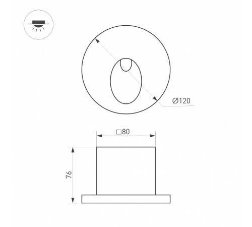 Встраиваемый светильник Arlight LT-TIE 050872