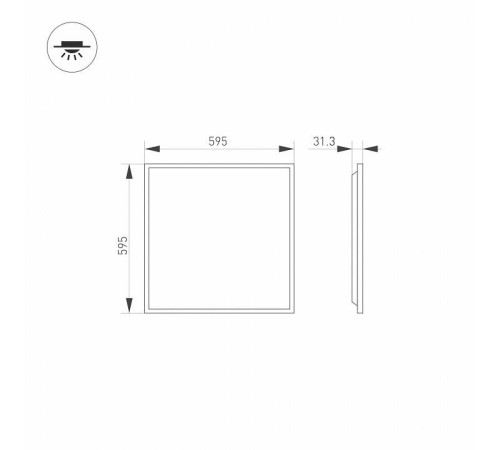 Светильник для потолка Армстронг Arlight DL-TITAN 052838
