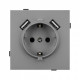 Розетка с заземлением и 2хUSB type A, без рамки Arlight SCT-TENDO 054084