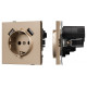 Розетка с заземлением и 2хUSB type A, без рамки Arlight SCT-TENDO 054085