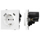 Розетка 2хUSB type A и C без рамки Arlight SCT-TENDO 054086