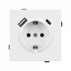 Розетка 2хUSB type A и C без рамки Arlight SCT-TENDO 054086