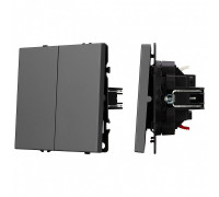 Выключатель двухклавишный без рамки Arlight SWT 054254