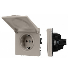 Розетка влагозащищенная с заземлением с крышкой, без рамки Arlight SCT-NOBE 059440