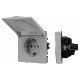Розетка влагозащищенная с заземлением с крышкой, без рамки Arlight SCT-NOBE 059441