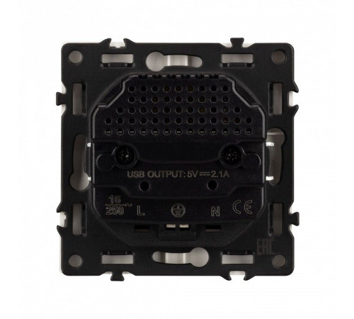Розетка с заземлением и 2хUSB type A, без рамки Arlight SCT-NOBE 059443