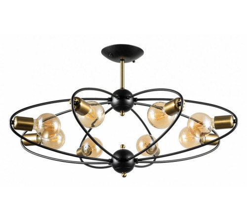 Люстра на штанге Arte Lamp Glasgow A1963PL-8BK