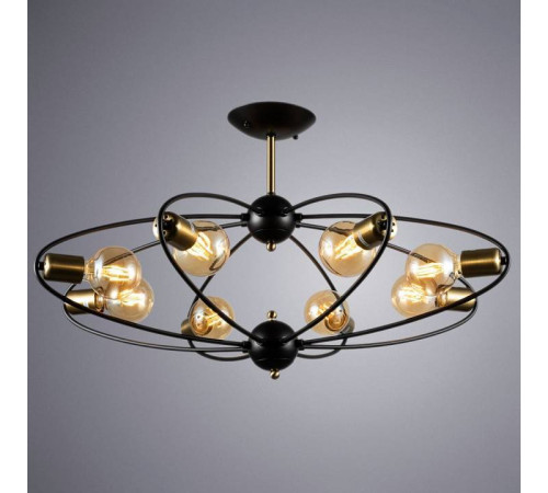 Люстра на штанге Arte Lamp Glasgow A1963PL-8BK