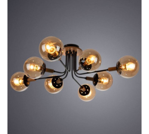 Люстра на штанге Arte Lamp Oxford A2716PL-8BK