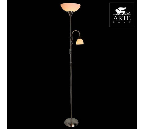 Торшер с подсветкой Arte Lamp Duetto A9569PN-2SS