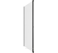 Боковая панель для душевой двери Allen Brau FANTASY 2.0 900 мм стекло прозрачное черный матовый 3.11013.31