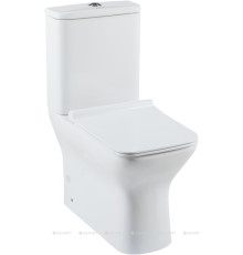 Чаша для унитаза напольного Aquanet Cube-C Rimless с сиденьем Soft Close Slim 00210759