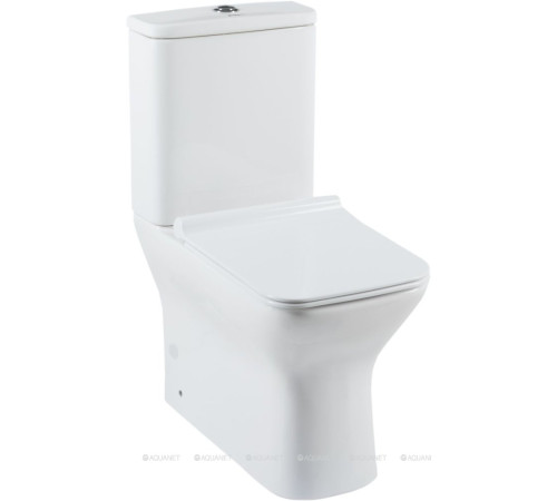 Чаша для унитаза напольного Aquanet Cube-C Rimless с сиденьем Soft Close Slim 00210759