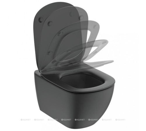 Унитаз подвесной Ideal Standard Tesi AquaBlade черный матовый T0079V3