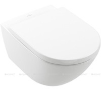 Унитаз подвесной Villeroy & Boch Subway 3.0 375x560 мм CeramicPlus с сиденьем 4670TSR1