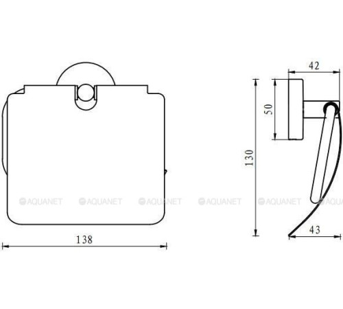 Держатель для туалетной бумаги Aquanet Flash R4 круглый 00210781