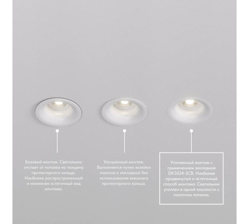 Рамка на 1 светильник Denkirs SCB DK3024-SCB