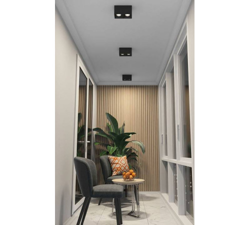 Накладной светильник Denkirs DK3030 DK3085-BK+CH