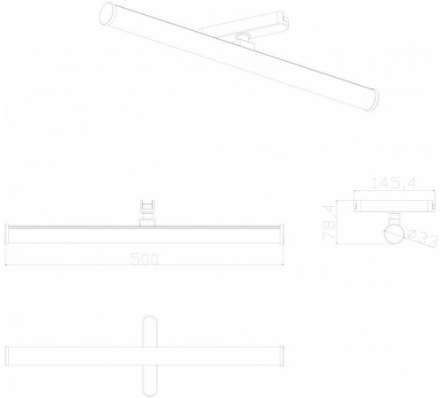 Накладной светильник Denkirs AIR RAY DK5355-BK