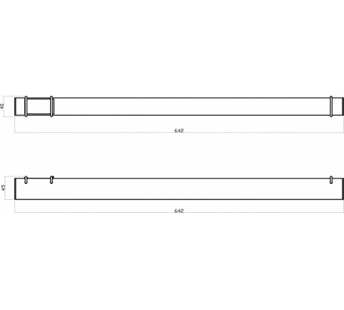 Накладной светильник Denkirs BELTY LINEAR DK5576-BK