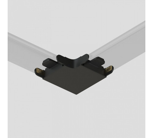 Соединитель угловой L-образный для треков накладных Denkirs AIR BASE TR5231-BK