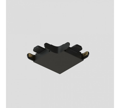 Соединитель угловой L-образный для треков накладных Denkirs AIR BASE TR5231-BK