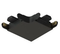 Соединитель угловой L-образный для треков накладных Denkirs AIR BASE TR5231-BK