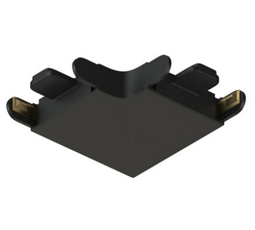 Соединитель угловой L-образный для треков накладных Denkirs AIR BASE TR5231-BK