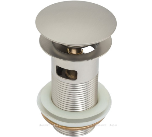 Донный клапан Allen Brau Priority Round 1 1/4 с переливом брашированный никель 5.31023-BN