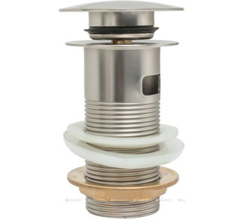 Донный клапан Allen Brau Priority Round 1 1/4 с переливом брашированный никель 5.31023-BN