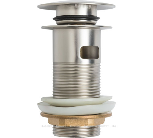 Донный клапан Allen Brau Priority Round 1 1/4 с переливом брашированный никель 5.31023-BN