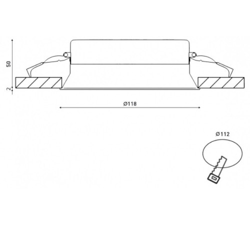 Встраиваемый светильник DesignLed WL-BQ 00-00003126