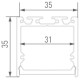 Профиль накладной DesignLed LS 00-00010365