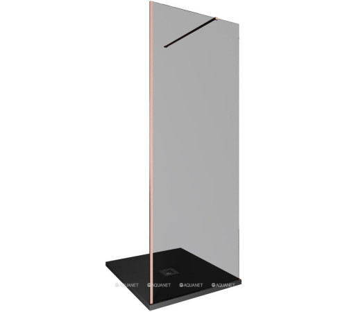 Душевая перегородка Walk-in Allen Brau INFINITY 1 800 мм стекло тонированное медь браш 3.21006.60.T